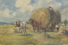 JAMES WILLIAM BOOTH (1867-1953), THE HAY WAGON