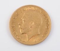 A HALF SOVEREIGN, GEORGE V, 1912