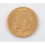 A HALF SOVEREIGN, GEORGE V, 1912