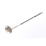 A GEORGE III COIN-INSET SILVER TODDY LADLE