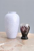 A ROYAL BRIERLEY STUDIO GLASS VASE