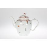 A CHAMPION'S BRISTOL HARD-PASTE PORCELAIN TEAPOT A