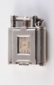 AN ART DECO ALFRED DUNHILL SILVER "UNIQUE LIGHTER"