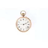 A 9ct GOLD REPEATER OPEN FACE POCKET WATCH
