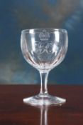 QUEEN VICTORIA INTEREST: A CUT-GLASS WINE MADE FOR USE WITHIN THE ROYAL HOUSEHOLD