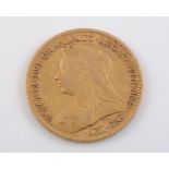 A HALF SOVEREIGN, VICTORIA, 1900