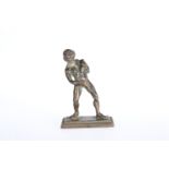 AFTER THE ANTIQUE, A SMALL 19th CENTURY DESK BRONZE FIGURE