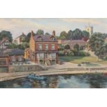 WALTER CECIL HORSNELL (BORN 1911), BOATHOUSE, WATERSIDE, KNARESBOROUGH