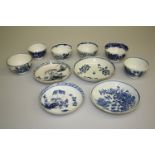 A COLLECTION OF ENGLISH 18TH CENTURY PORCELAIN TEA
