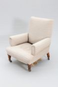 A VICTORIAN COUNTRY HOUSE EASY CHAIR