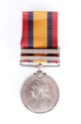 A QUEEN'S SOUTH AFRICA MEDAL TO 2541 PTE. H. HAINES, 2nd WILTSHIRE REGIMENT WITH TWO BARS