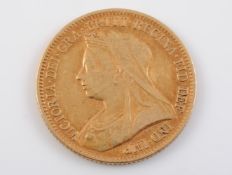 A HALF SOVEREIGN, VICTORIA, 1893