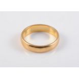 A 22 CARAT GOLD WEDDING BAND