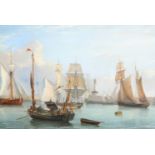 ENGLISH SCHOOL (19TH CENTURY), DUTCH SHIPPING SCENES, A PAIR