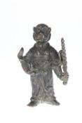 A JAPANESE BRONZE OF A MONKEY WARRIOR