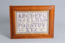 A FRENCH NEEDLEWORK SAMPLER, 1901