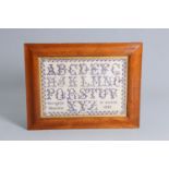 A FRENCH NEEDLEWORK SAMPLER, 1901