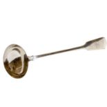 A WILLIAM IV SILVER SOUP LADLE