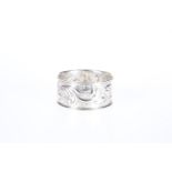 A KESWICK SCHOOL OF INDUSTRIAL ART SILVER NAPKIN RING