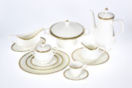 A WEDGWOOD CHESTER PATTERN DINNER AND COFFEE SERVICE