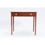 A GEORGE III MAHOGANY SIDE TABLE