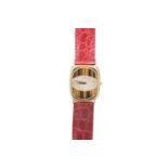 A LADY'S PIAGET 18 CARAT GOLD, DIAMOND AND TIGER EYE BRACELET WATCH