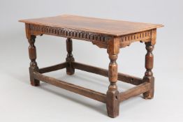 AN OAK REFECTORY TABLE, 17TH CENTURY AND LATER