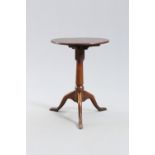 A GEORGE III OAK AND PINE TRIPOD TABLE