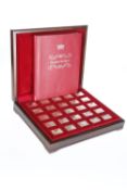 A CASED SET OF ROYAL COMMEMORATIVE SILVER INGOTS