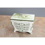 A ROYAL DOULTON FOR HUNTLEY & PALMERS BISCUITS BISCUIT BOX