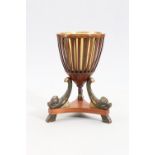 AN EMPIRE STYLE MAHOGANY JARDINIERE