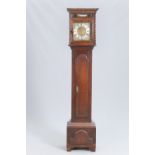 AN OAK THIRTY HOUR LONGCASE CLOCK