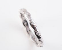 AN 18CT WHITE GOLD AND DIAMOND ETERNITY RING