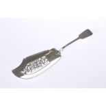 AN EARLY VICTORIAN SILVER FISH SLICE, LONDON 1845