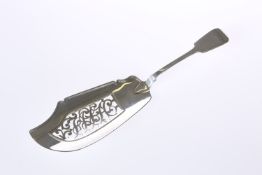 AN EARLY VICTORIAN SILVER FISH SLICE, LONDON 1845