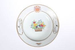 A SPODE STONEWARE PLATE, CIRCA 1820