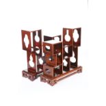A PAIR OF CHINESE HARDWOOD DISPLAY STANDS