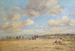 ENGLISH SCHOOL, BEACH SCENE, POSSIBLY SUFFOLK