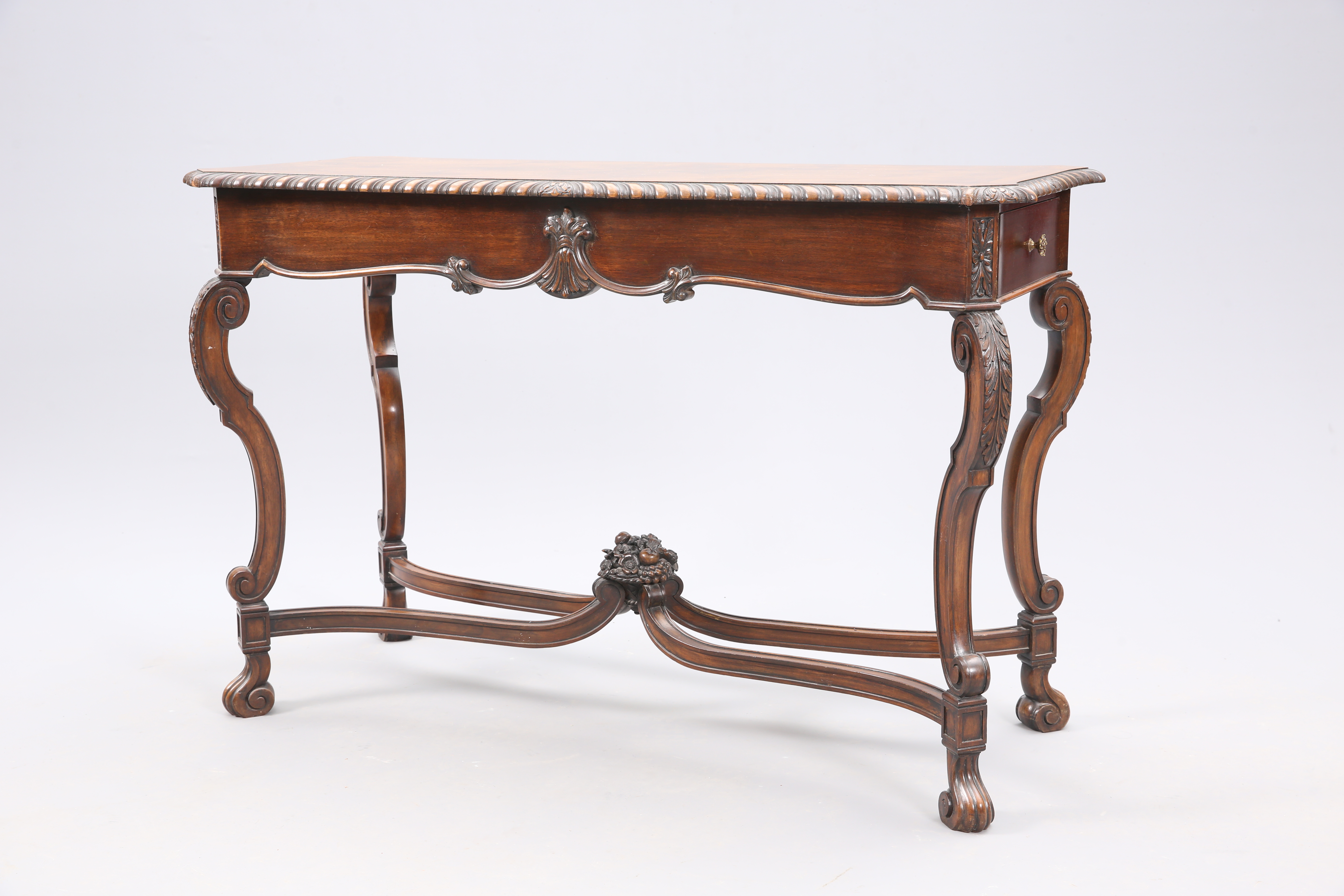 A 17TH CENTURY STYLE WALNUT SERVING TABLE