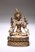 A SINO-TIBETAN BRONZE FIGURE OF TARA