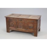 A LATE 17TH CENTURY OAK COFFER