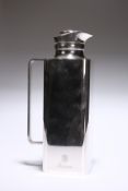 A SILVER-PLATED THERMOS, 20TH CENTURY