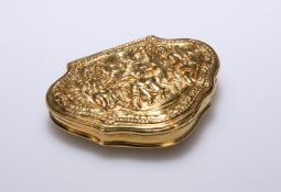 A GEORGE II GOLD SNUFF-BOX, APPARENTLY UNMARKED, CIRCA 1740