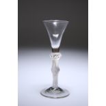 A COMPOSITE STEM WINE GLASS, c. 1750