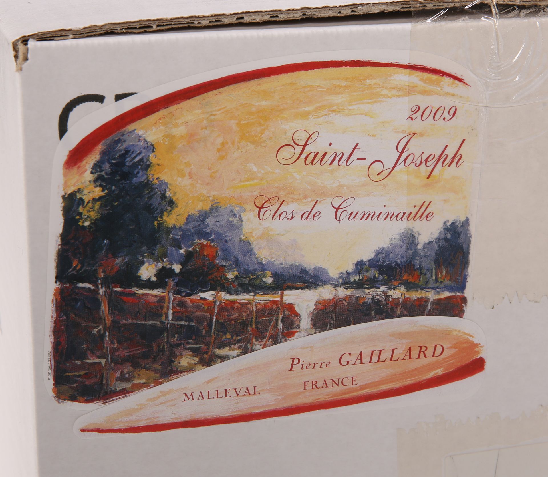 6 BOTTLES SAINT JOSEPH "CLOS DU CUMINAILLE" DOMAINE GAILLARD 2009 (OC) - Image 2 of 2