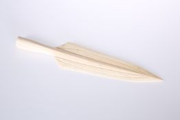 TRIBAL: A 19TH CENTURY IVORY CEREMONIAL SPEAR HEAD