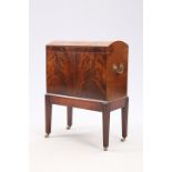 A GEORGE III MAHOGANY CELLARETTE