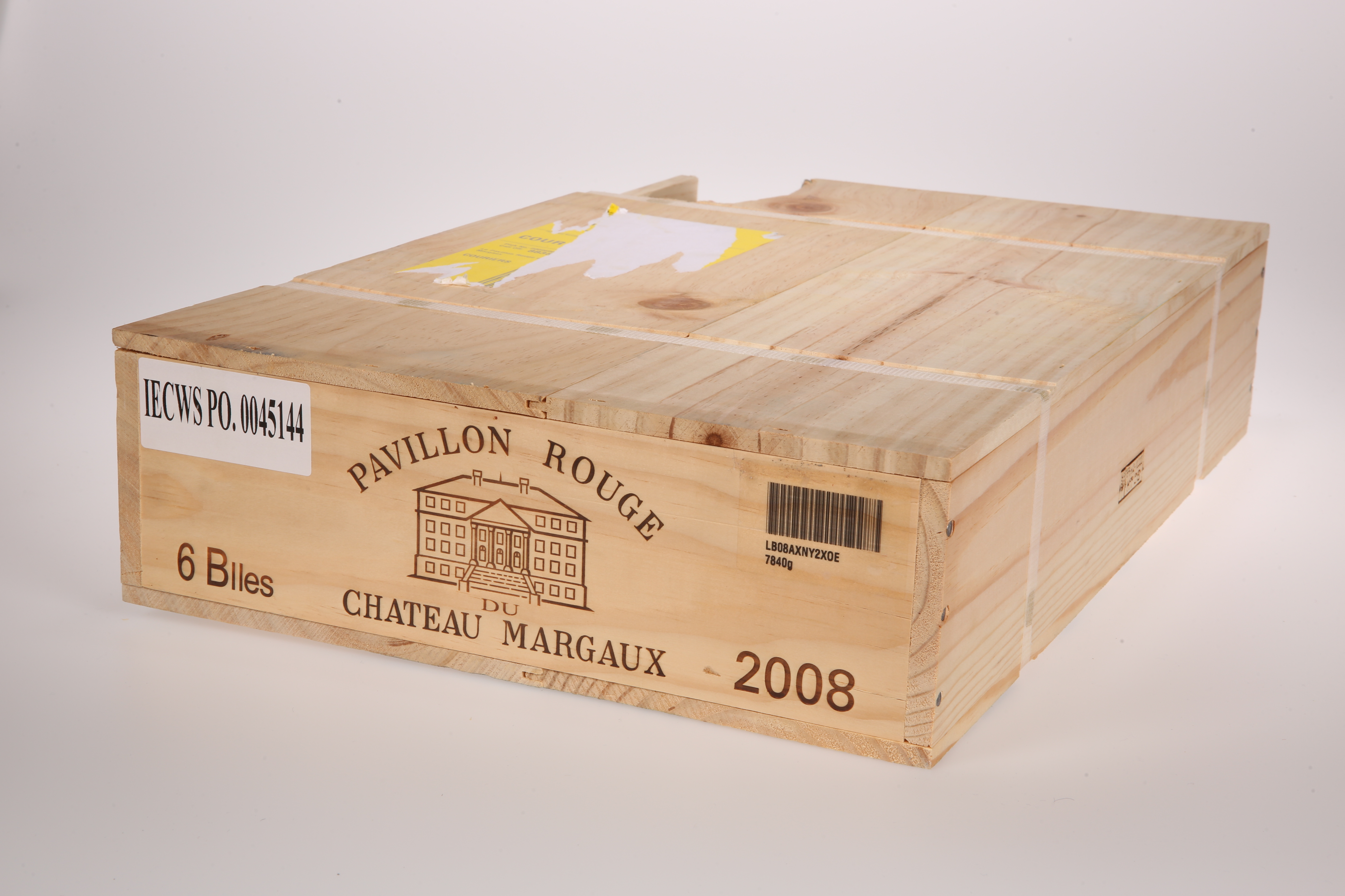 6 BOTTLES LE PAVILLON ROUGE DU CHATEAU MARGAUX 2008 (2ND WINE OF CHATEAU MARGAUX) (OWC)