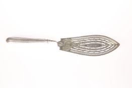 A GEORGE III SILVER FISH-SLICE, WILLIAM ABDY, LONDON, 1794