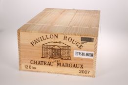 12 BOTTLES LE PAVILLON ROUGE DU CHATEAU MARGAUX 2007 (2ND WINE OF CHATEAU MARGAUX) (OWC)